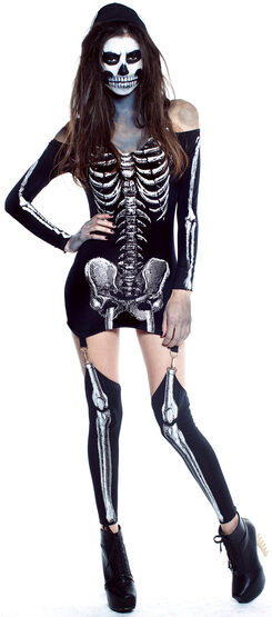 Sexy Xrayed Skeleton Costume