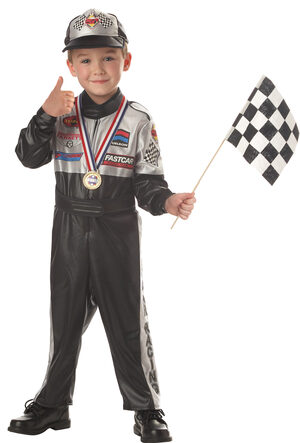 Champion Race Car Driver Kids Costume