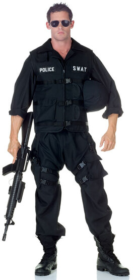 SWAT Police Jumpsuit Adult Costume