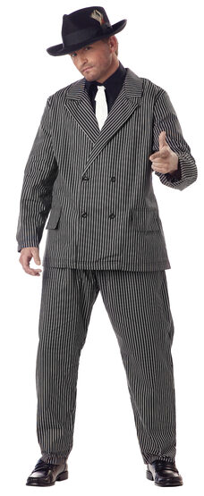Mens Greedy Gangster Plus Size Costume