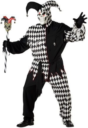 Scary Clown Jester Plus Size Costume
