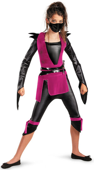 Girls Dark Ninja Kids Costume