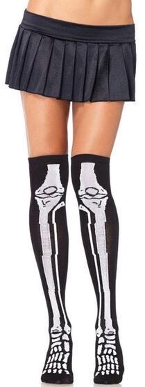 Leg Bone Skeleton Knee Socks Stocking