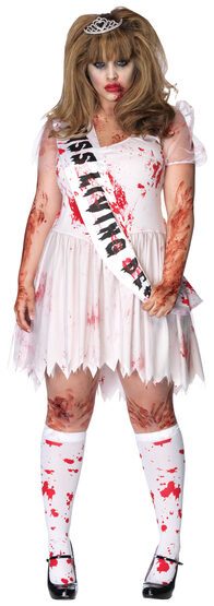 Putrid Zombie Prom Queen Plus Size Costume