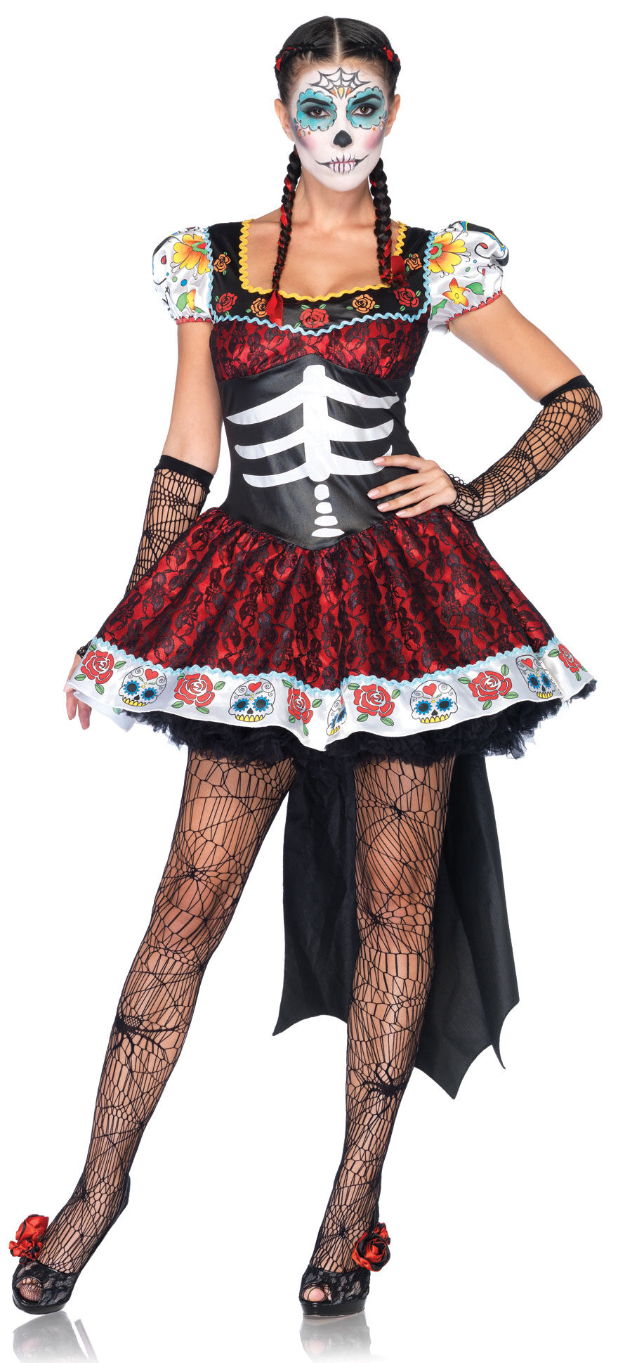 Sexy Dia de los Muertos Darling Skeleton Costume Mr. Costumes