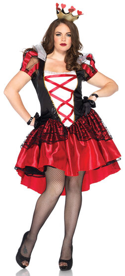 Royal Red Queen of Hearts Plus Size Costume