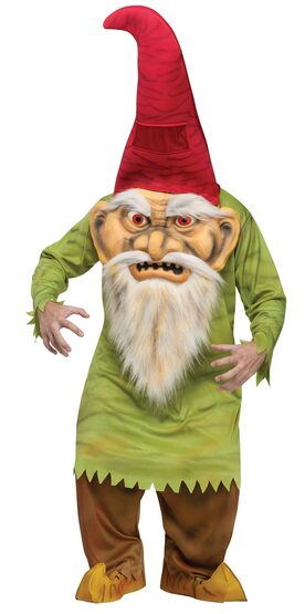 Scary Big Head Gnome Adult Costume