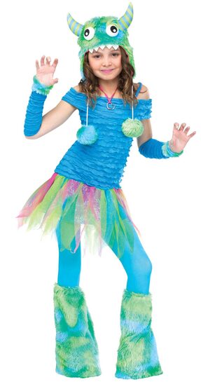 Blue Beastie Monster Kids Costume