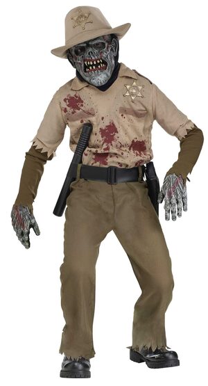 Boys Zombie Sheriff Kids Costume