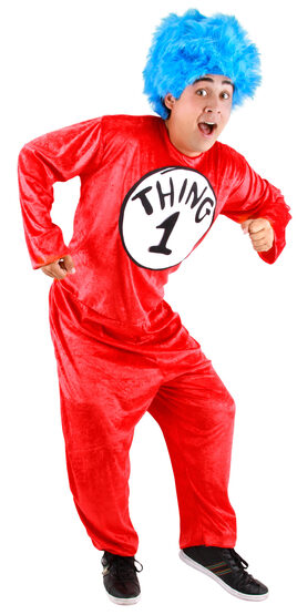Dr Seuss Thing 1 and 2 Adult Costume
