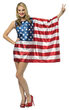 Patriotic USA Flag Dress Adult Costume