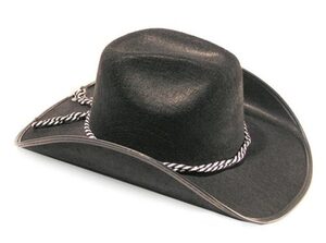 Mens Black Cowboy Hat