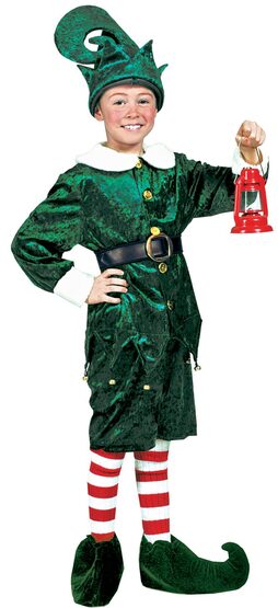 Holly Jolly Elf for Santa Kids Costume