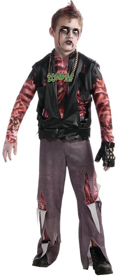 Zomboy Childrens Costume Zombie Punk Rocker Zomboy Childrens Costume Zombie Punk Rocker