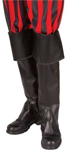 Tall Black Pirate Boot Tops