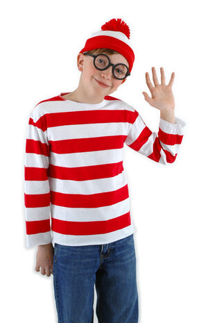 Kids Where's Waldo Funny Kids Costume
