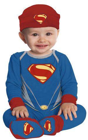 Boys Deluxe Superman Baby Costume