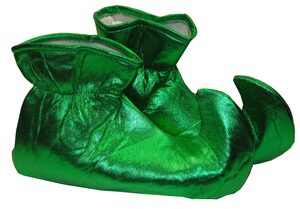 Green Elf Holiday Shoe Covers