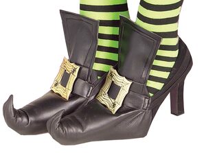Gold Wicked Witch Shoe Covers