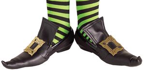 Girls Gold Wicked Witch Shoe Covers Shoe Covers