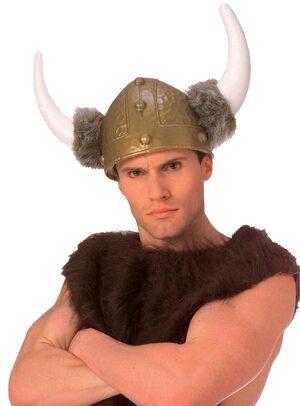 Fur Trimmed Viking Helmet