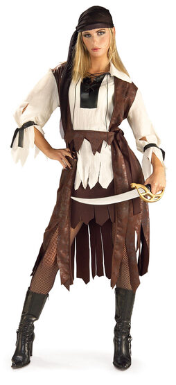 Womens Caribbean Pirate Babe Adult Costume