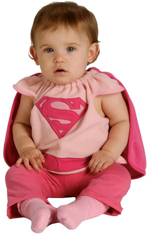 Supergirl Bib Baby Costume