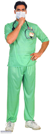 Emergency Room Male Surgeon Adult Doctor Costume