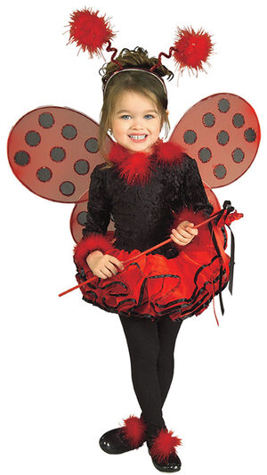 Girls Deluxe Tutu Toddler Ladybug Costume