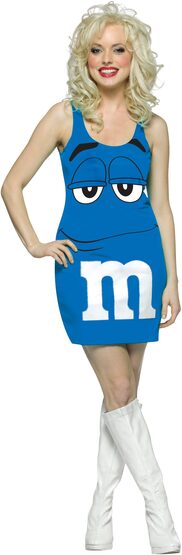Sexy Blue M and M Costume