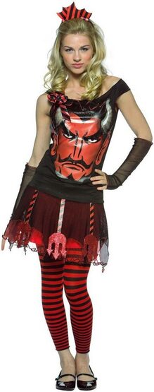 Glam Faces Devil Gothic Teen Costume