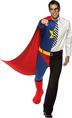 Dual Superhero and Journalist Adult Costume