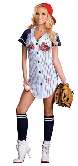 Womens Grandslam Sexy Baseball Costume