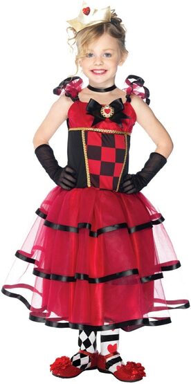 Wonderland Queen of Hearts Kids Costume