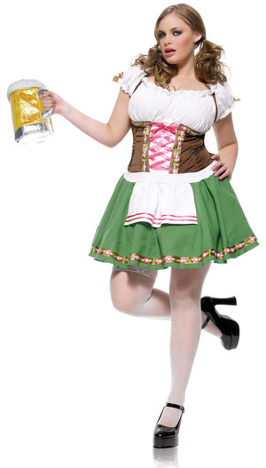 Gretchen Sexy Beer Girl Plus Size Costume