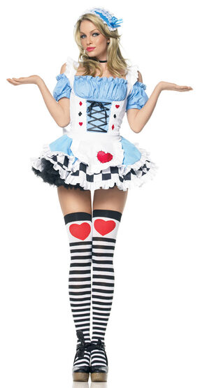 Miss Wonderland Sexy Alice Costume - Mr. Costumes