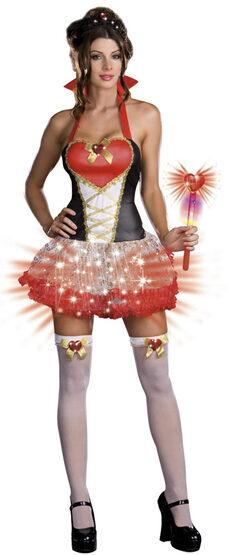Lightup Sexy Queen of Hearts Costume