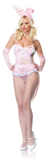 Sexy Pink Tuxedo Bunny Costume