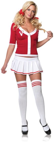 Sexy Varsity Vixen College School Girl Costume