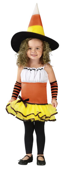 Kids Candy Corn Witch Toddler Costume