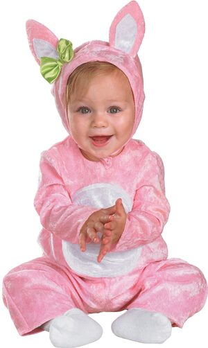 Fluffy Pink Bunny Baby Costume