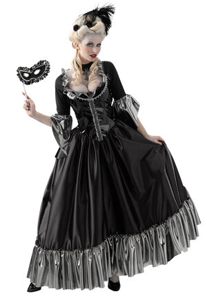 Adult Masquerade Ball Queen Gothic Costume