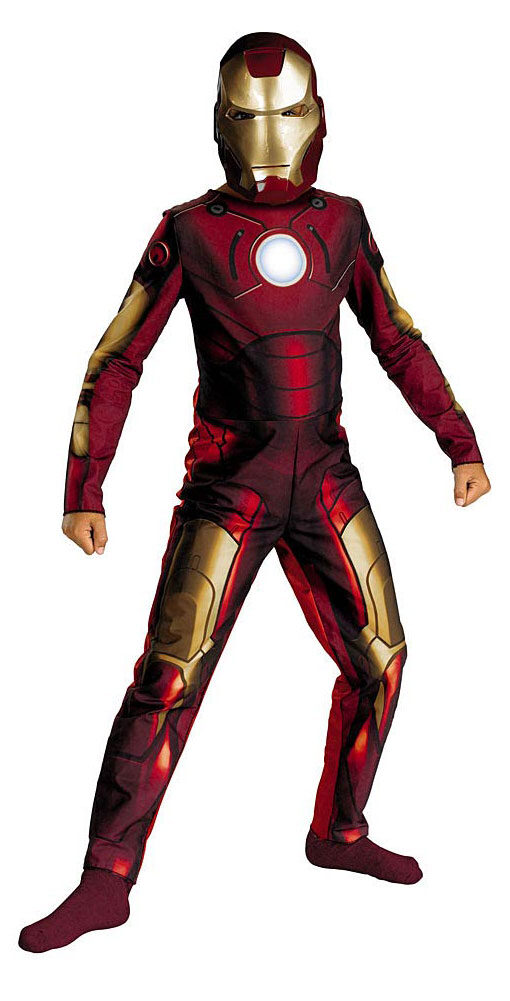 Halloween Costume Marvel Iron Man 3 Jumpsuit Mask Boys Youth 8 Medium M  Dress-up | eBay