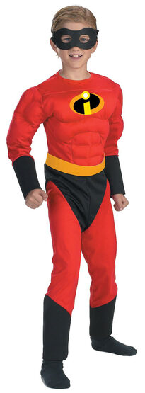 Mr Incredible Muscle Chest Kids Disney Costume