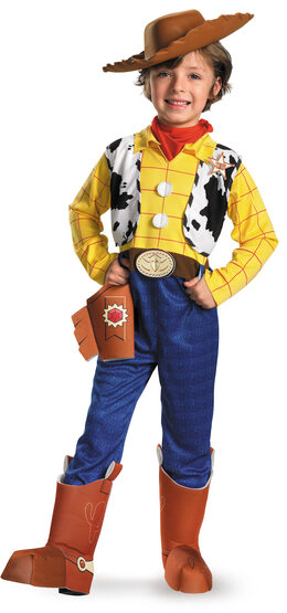 Disney Toy Story Woody Deluxe Kids Cowboy Costume