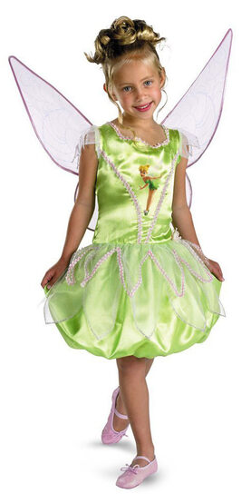 Girls Deluxe Disney Tinkerbell Costume