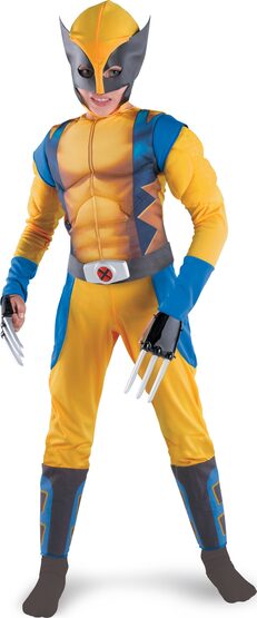 Kids Wolverine Muscle Chest Costume