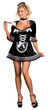 Black Velvet Sexy Plus Size French Maid Costume