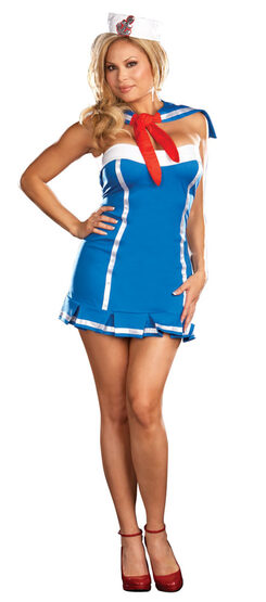 Stormy Sky Sexy Plus Size Sailor Costume
