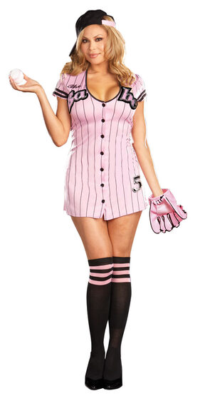 The Babe Sexy Plus Size Baseball Costume